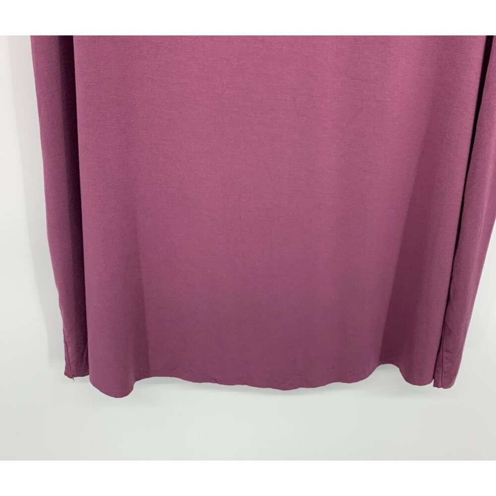 LOGO Layers Lori Goldstein Skirt Pull On Knit Stretch Raw Hem - Picture 5 of 9